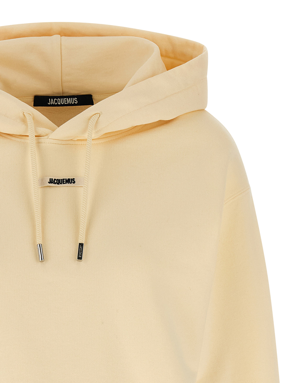 Sweat à capuche en coton beige Jacquemus