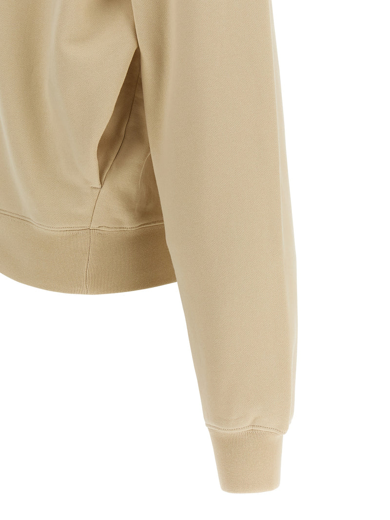 Jacquemus Le Hoodie Grip Gros Grain - Sweatshirt Beige en Coton