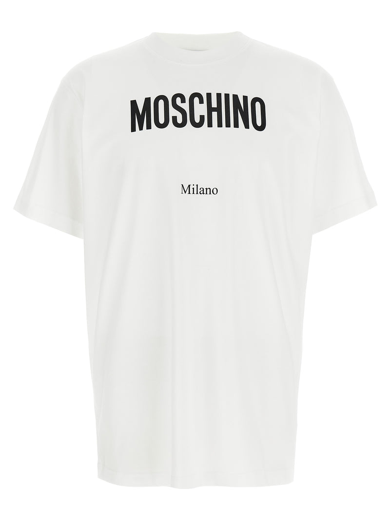 T-shirt Moschino bicolore en coton