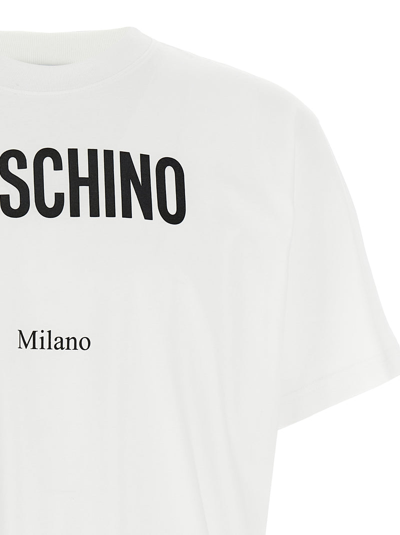 T-shirt Moschino bicolore en coton