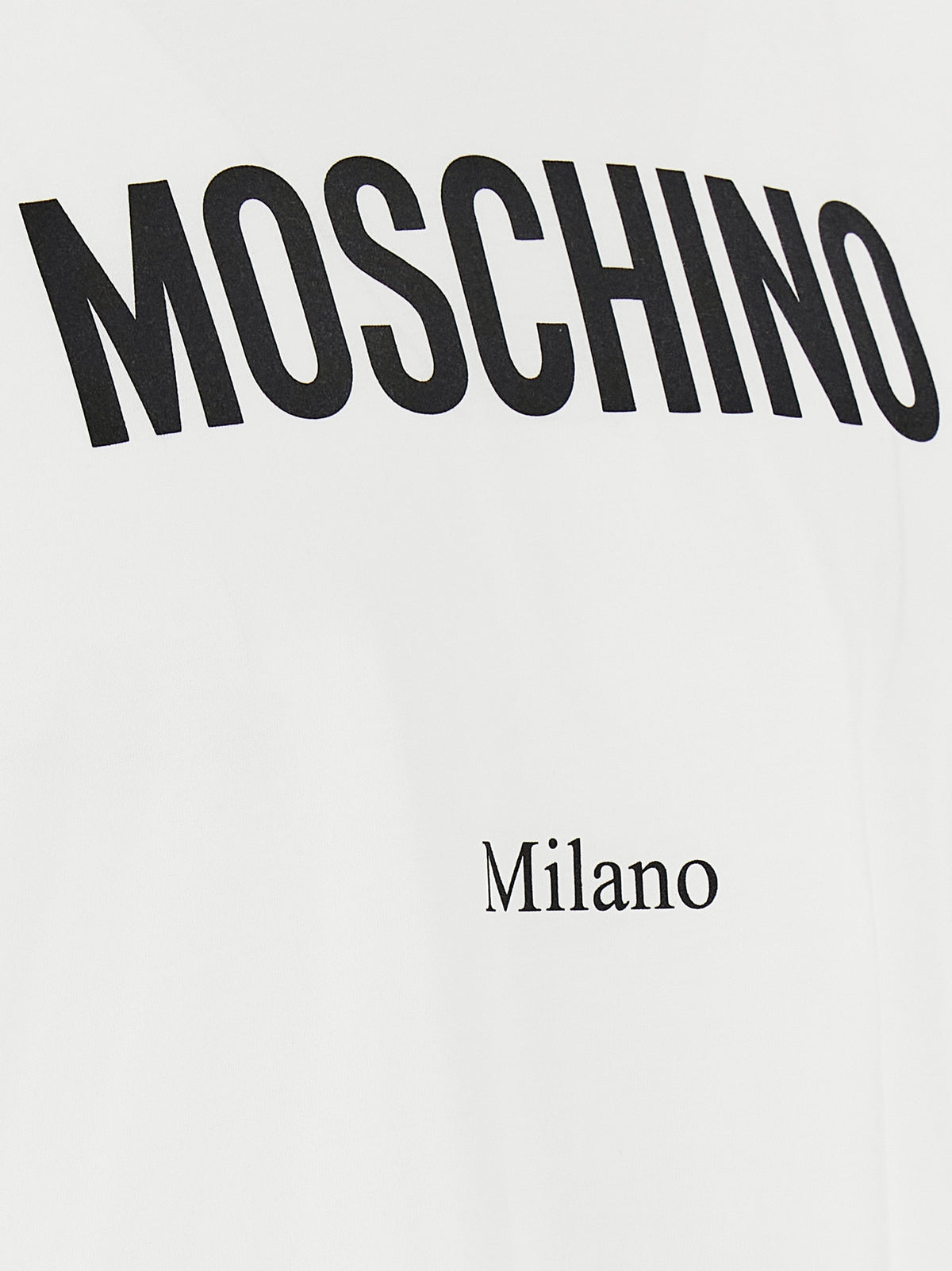 T-shirt Moschino bicolore en coton
