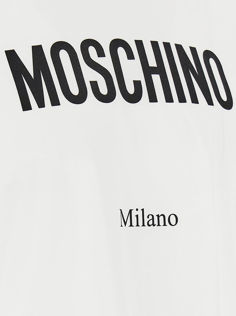 T-shirt Moschino bicolore en coton