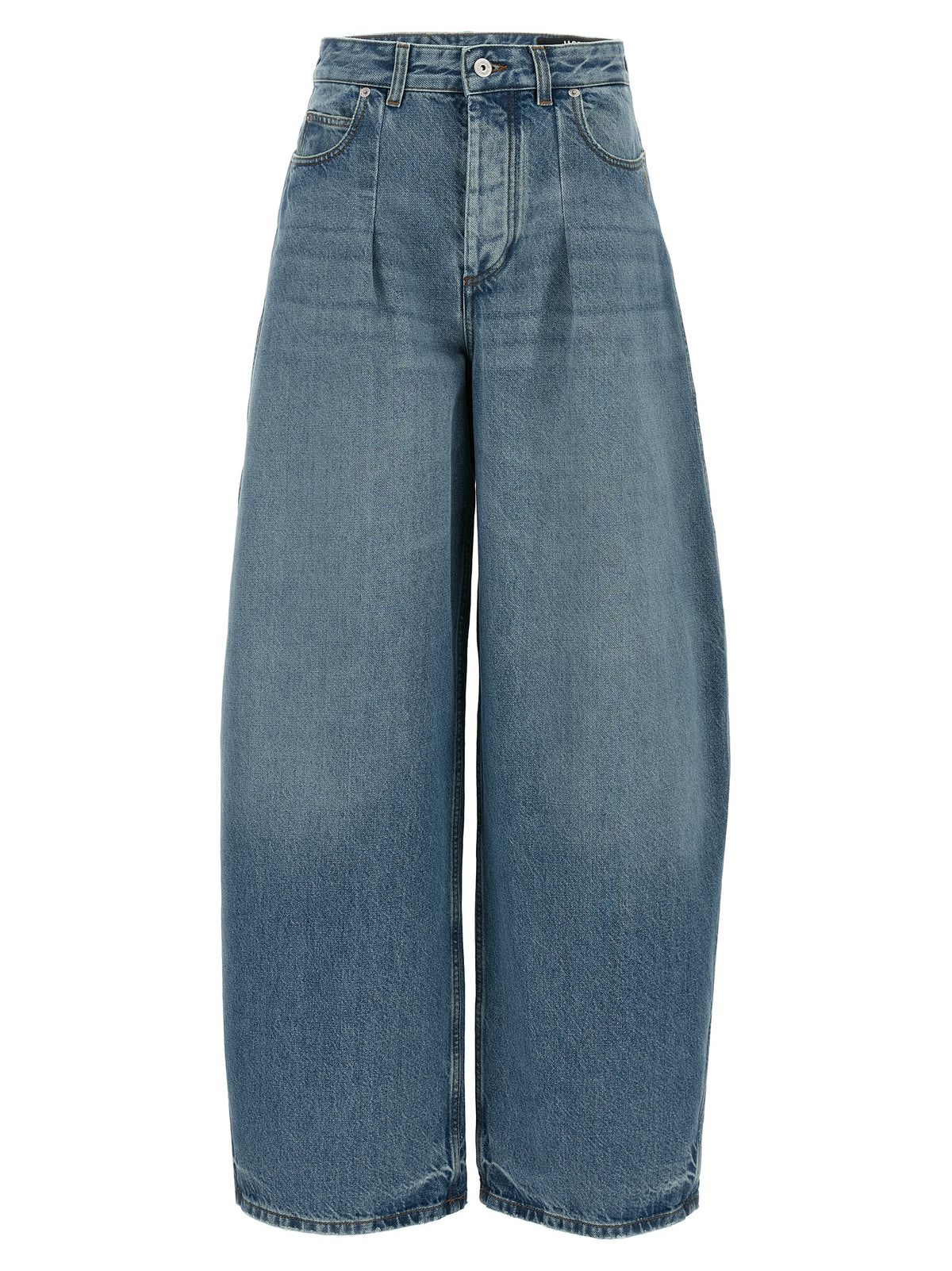 Jean taille haute en coton bleu Jacquemus
