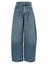 Jean taille haute en coton bleu Jacquemus