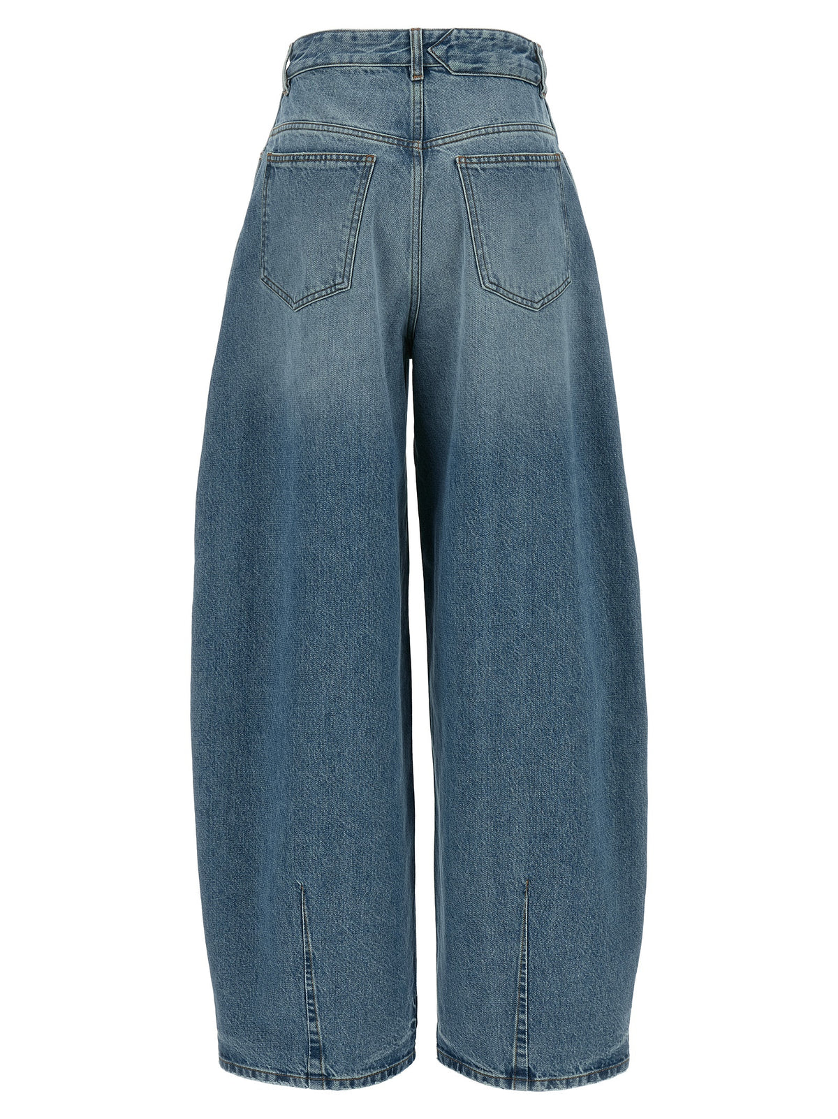 Jean taille haute en coton bleu Jacquemus