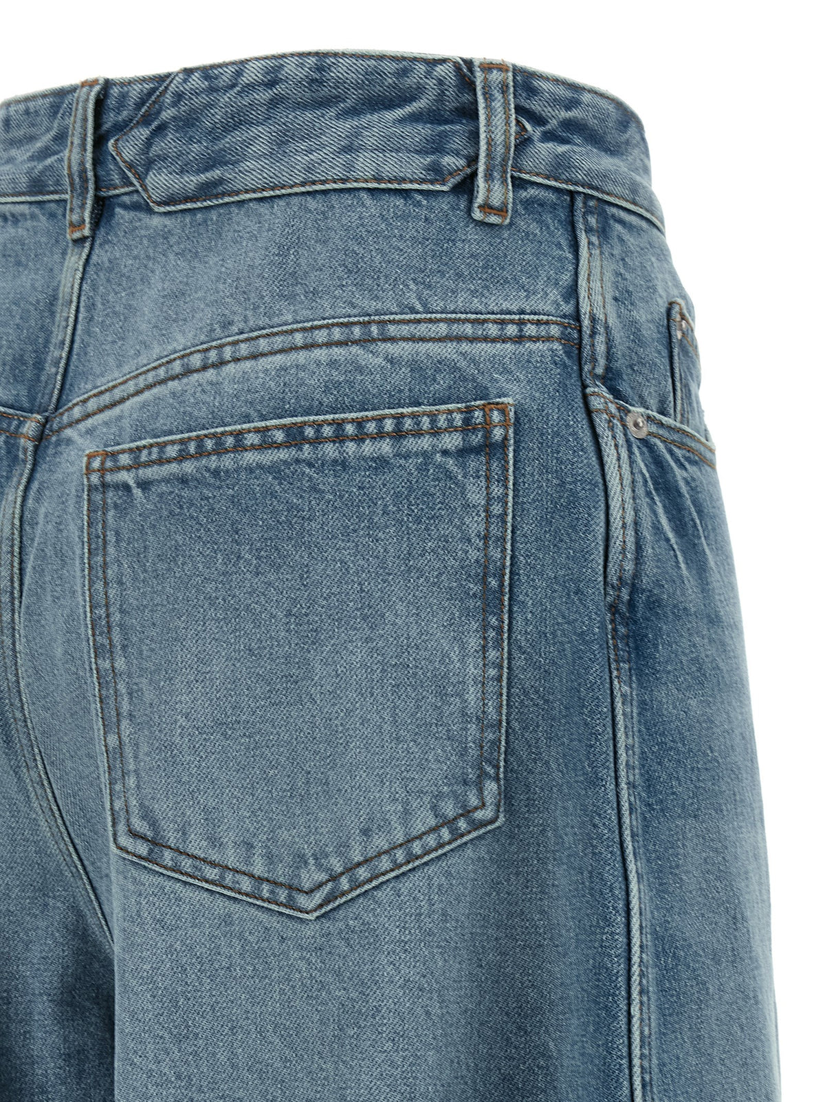 Jean taille haute en coton bleu Jacquemus