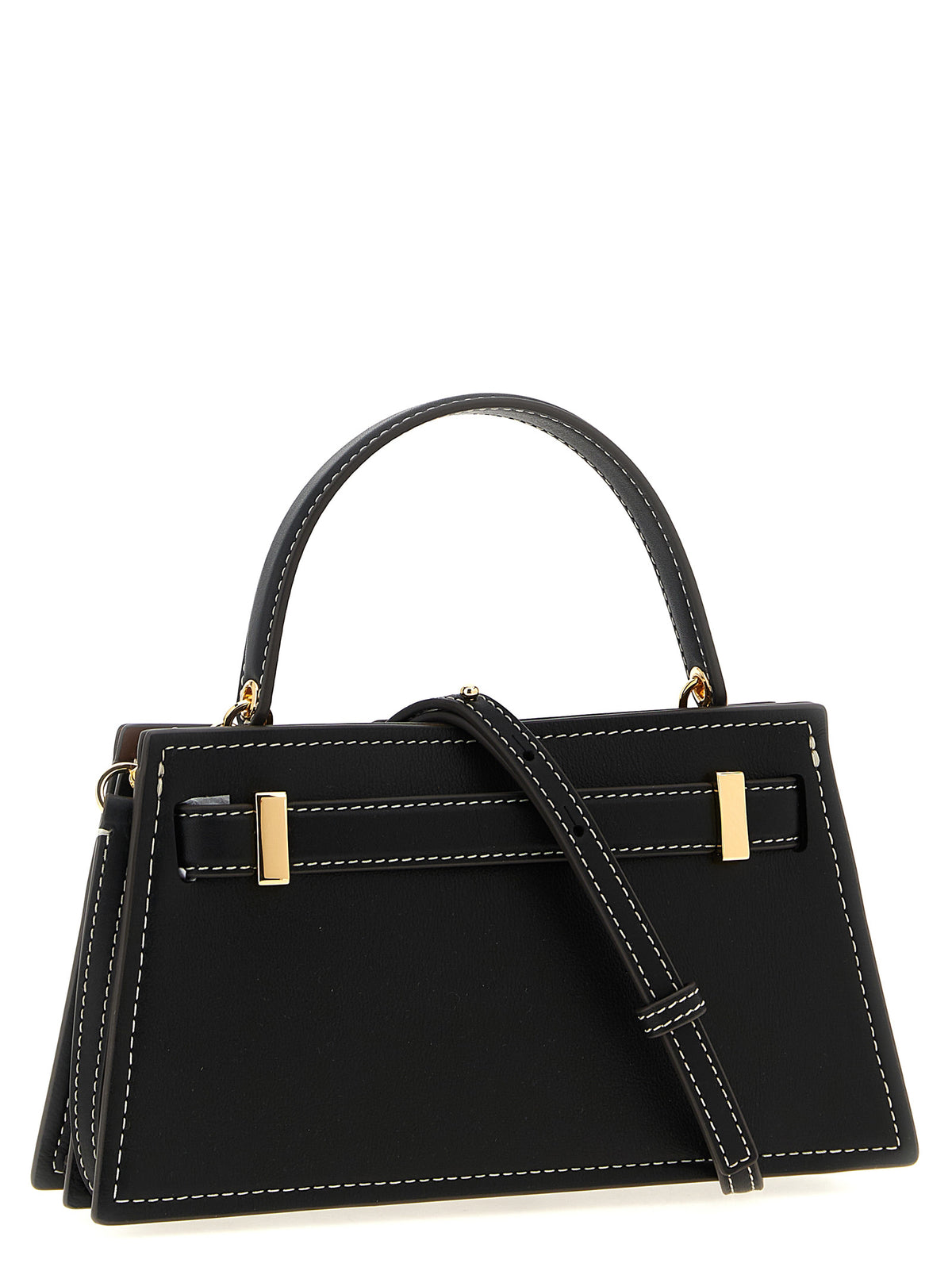 Tory Burch Petite Lee Radziwill Black Cowhide Handbag