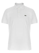 Polo Lacoste en coton blanc
