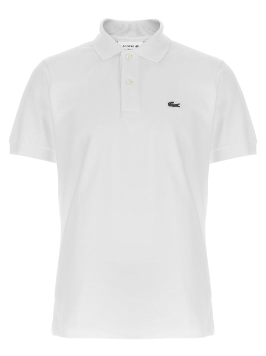 Lacoste White Cotton Polo Shirt