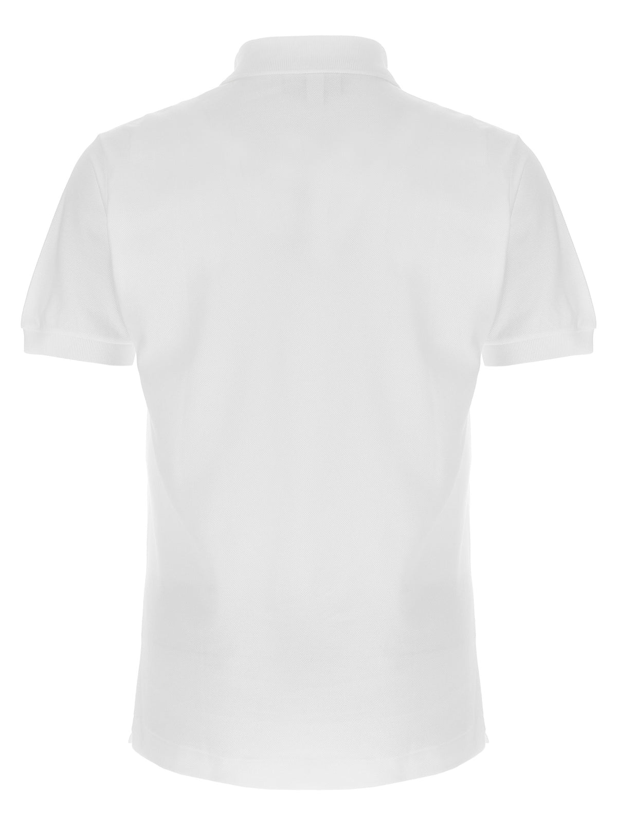 Polo Lacoste en coton blanc