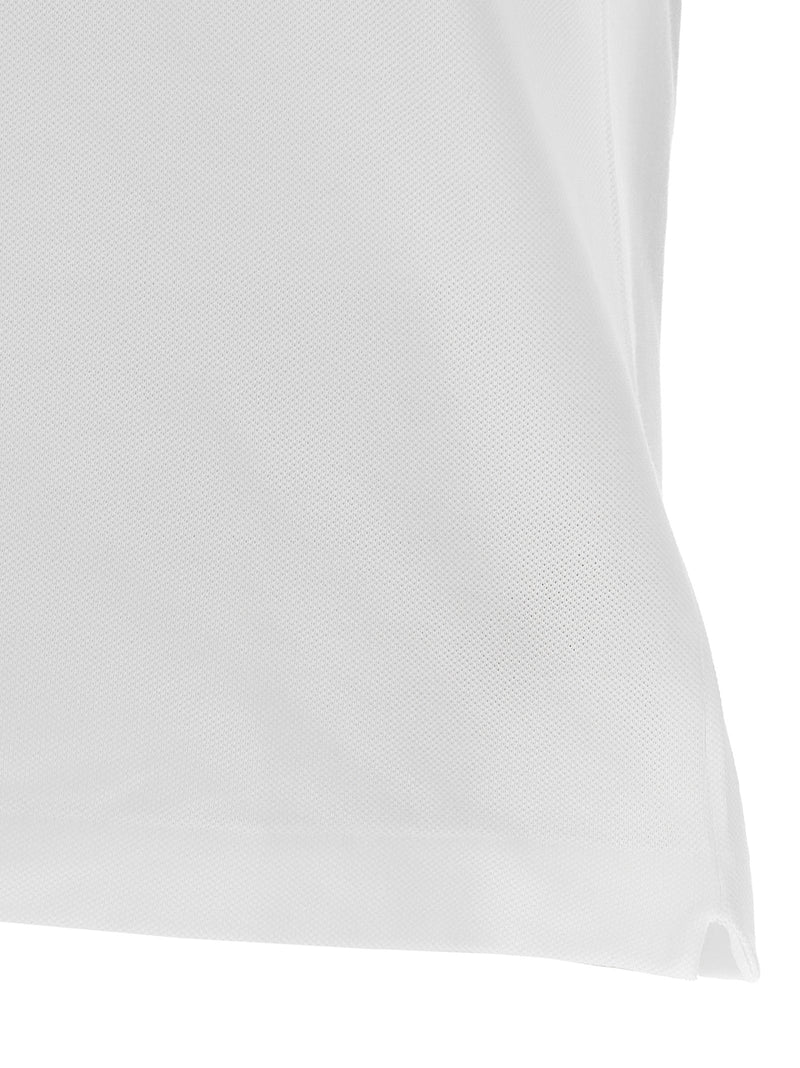 Lacoste White Cotton Polo Shirt