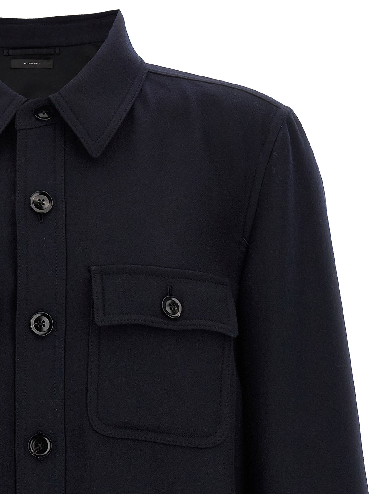 Tom Ford Blue Wool Blouse - Luxurious Overshirt for Men