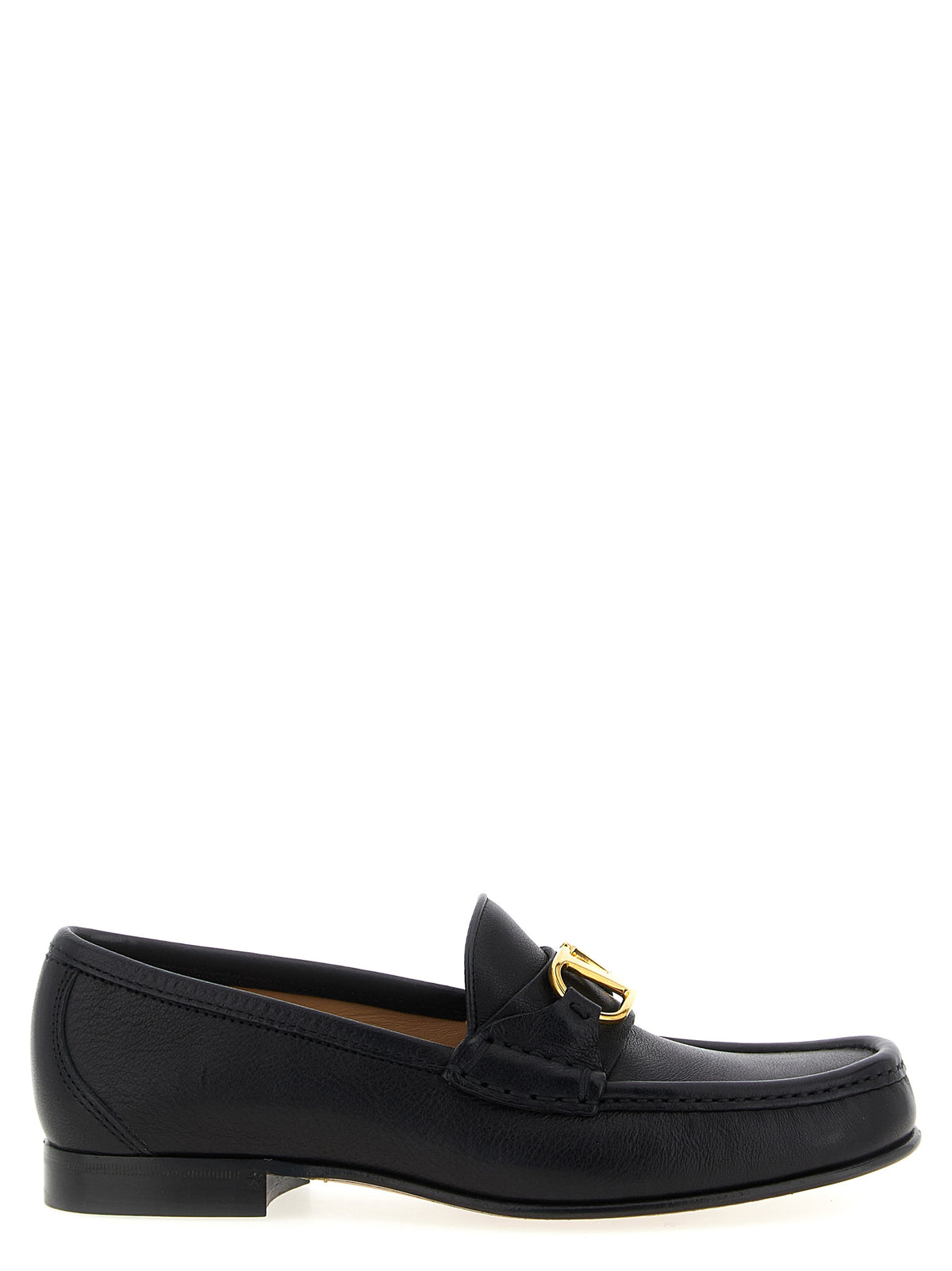 Mocassins à enfiler Valentino Garavani en cuir de buffle noir