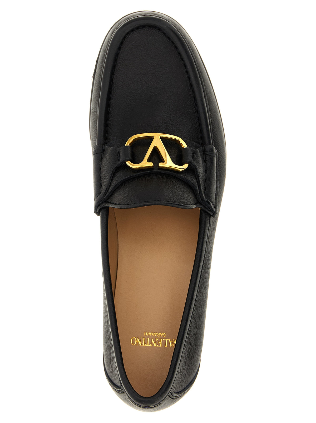 Mocassins à enfiler Valentino Garavani en cuir de buffle noir