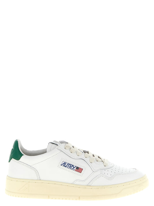 Autry Bicolor Goatskin Low Top Sneakers
