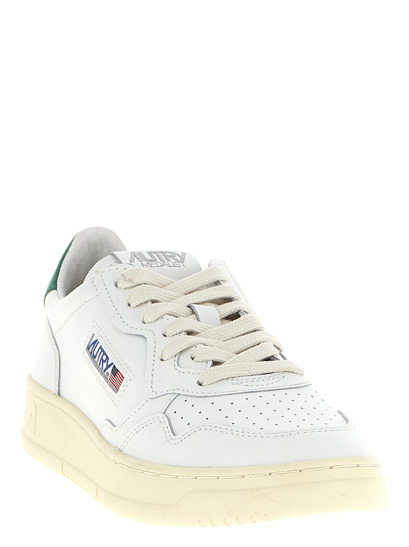 Autry Bicolor Goatskin Low Top Sneakers