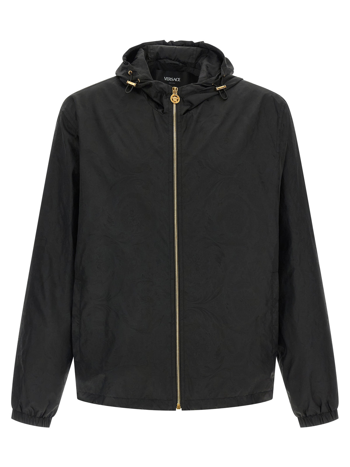 Versace Black Nylon Shell Jacket