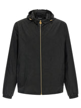 Versace Black Nylon Shell Jacket