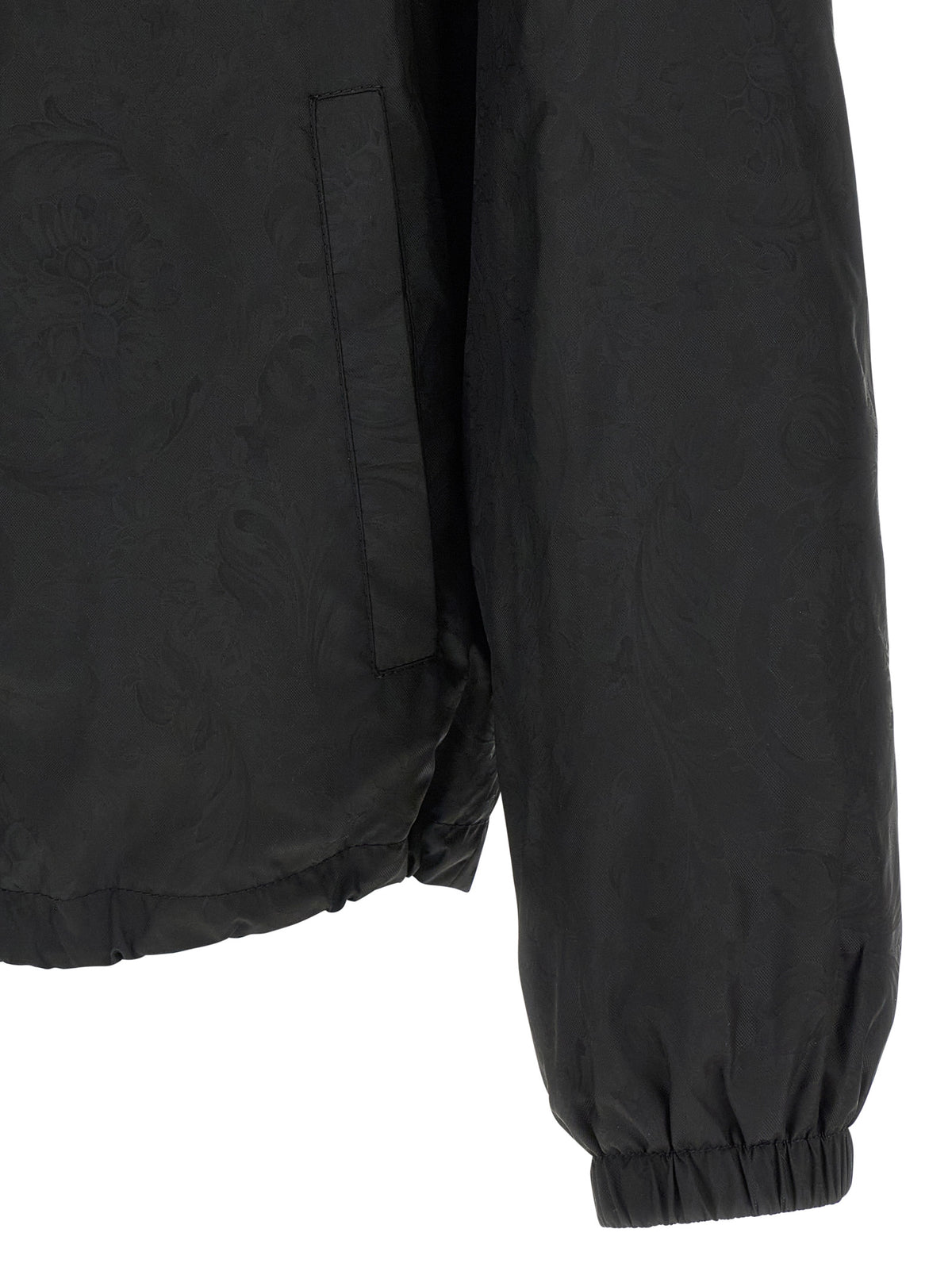 Versace Black Nylon Shell Jacket