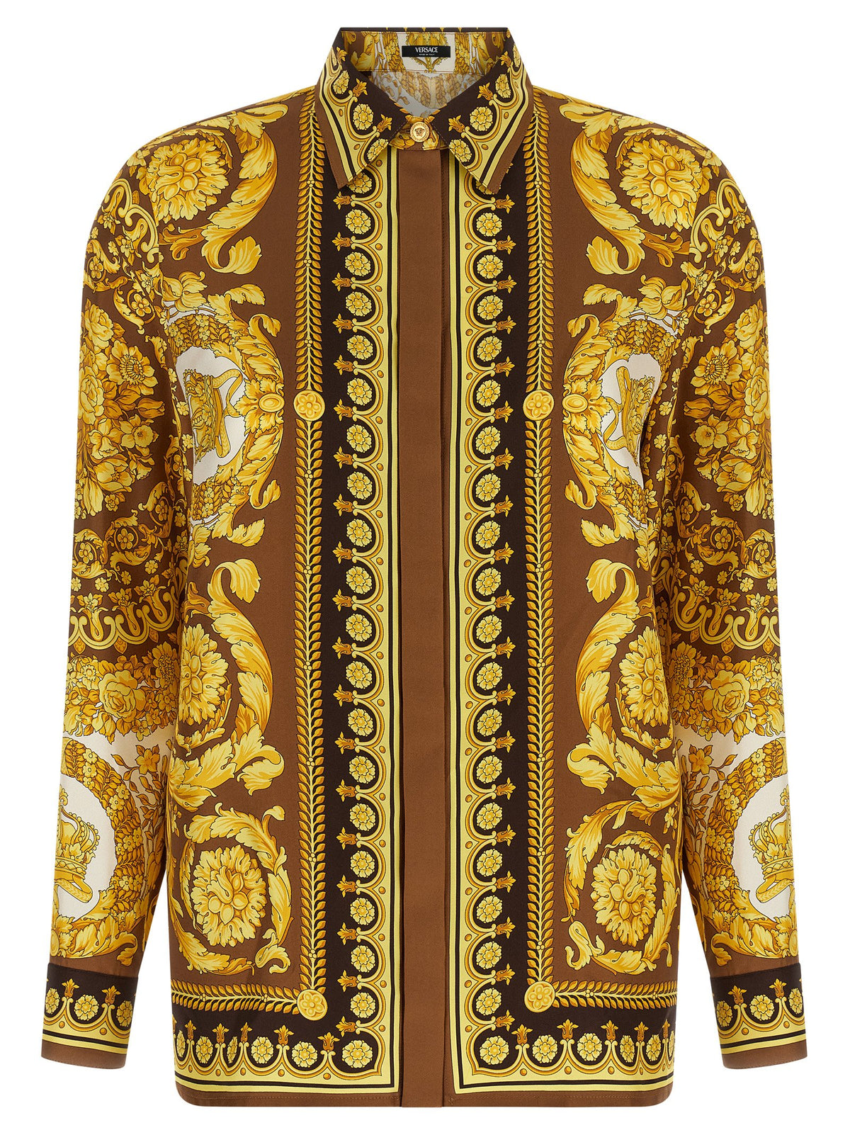 Versace Gold Silk Blouse