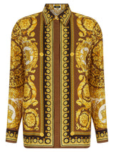 Versace Gold Silk Blouse