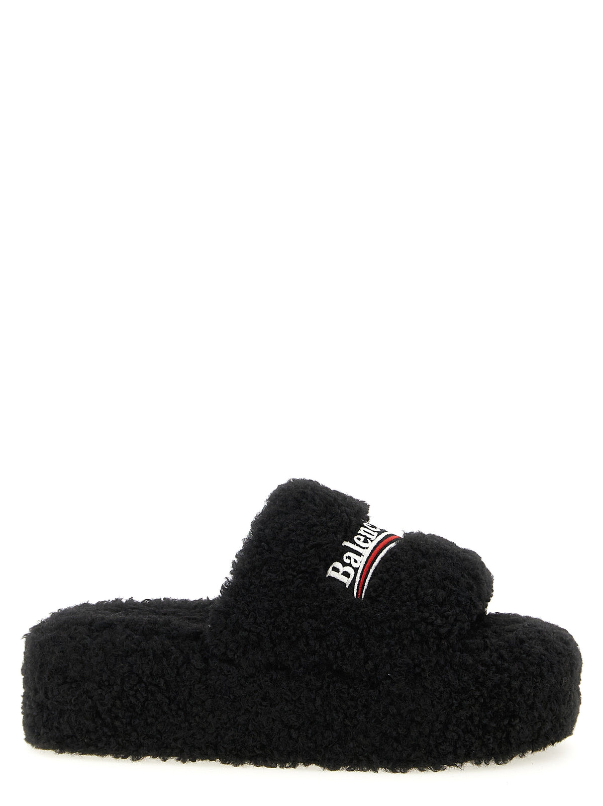 Mules Balenciaga en polyester noir