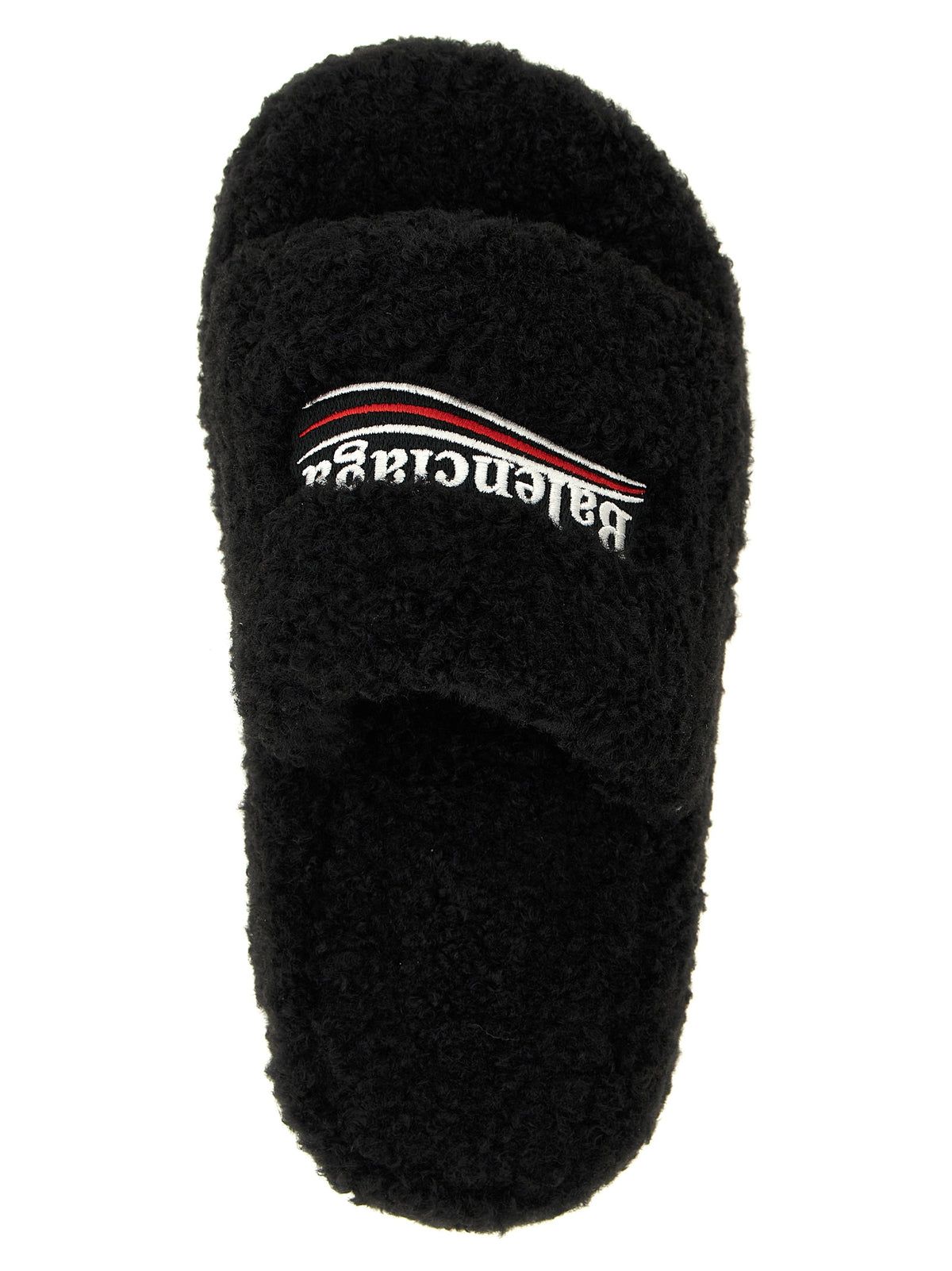 Mules Balenciaga en polyester noir