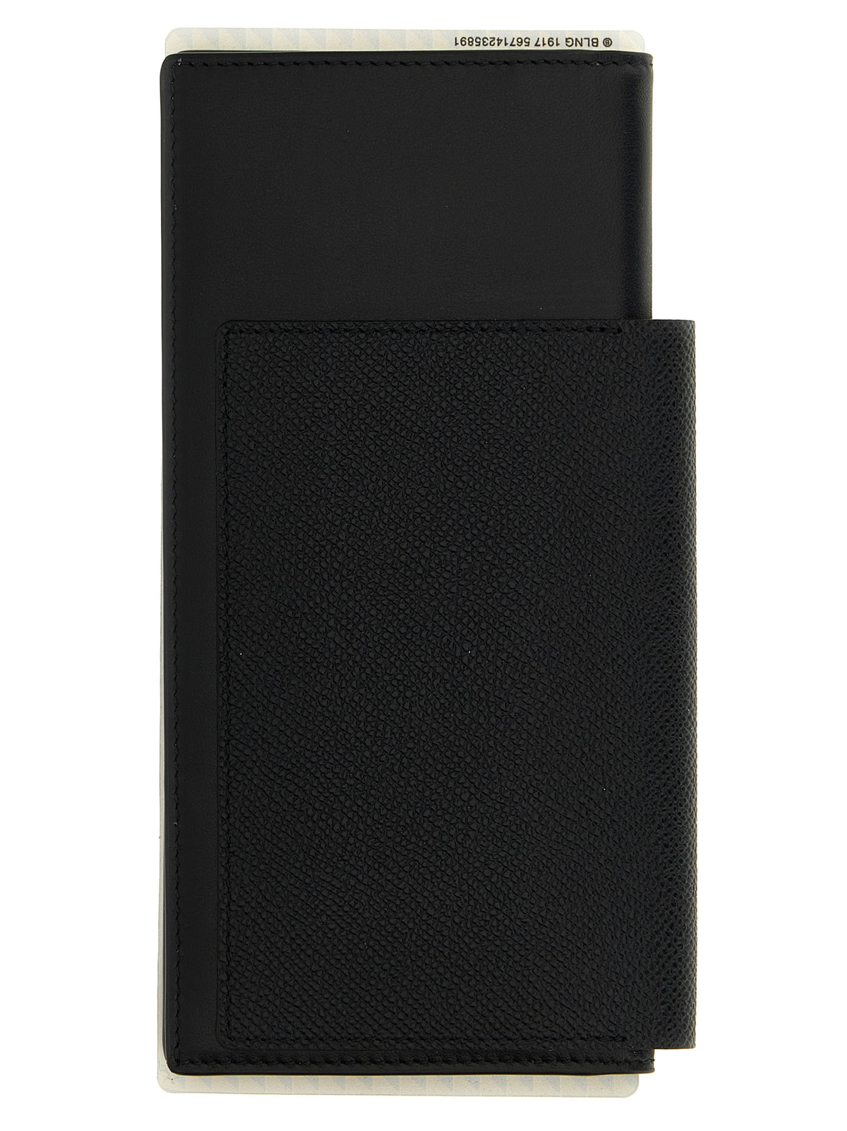 Balenciaga Passport Lungo 1 Biglietto Black Leather Wallet