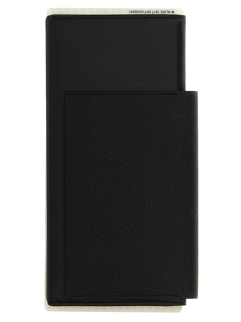Balenciaga Passport Lungo 1 Biglietto Black Leather Wallet