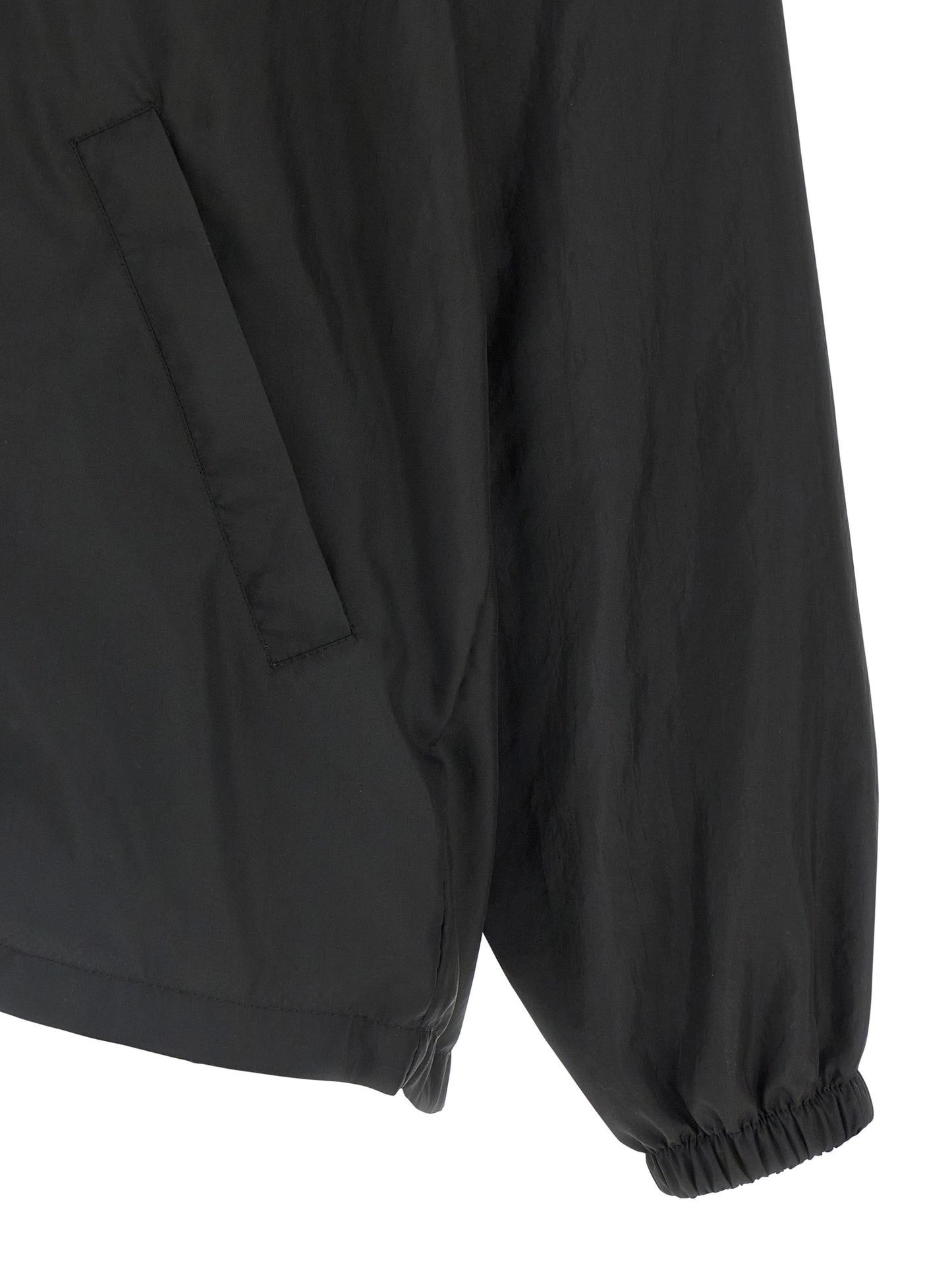 Balenciaga Black Polyester Shell Jacket