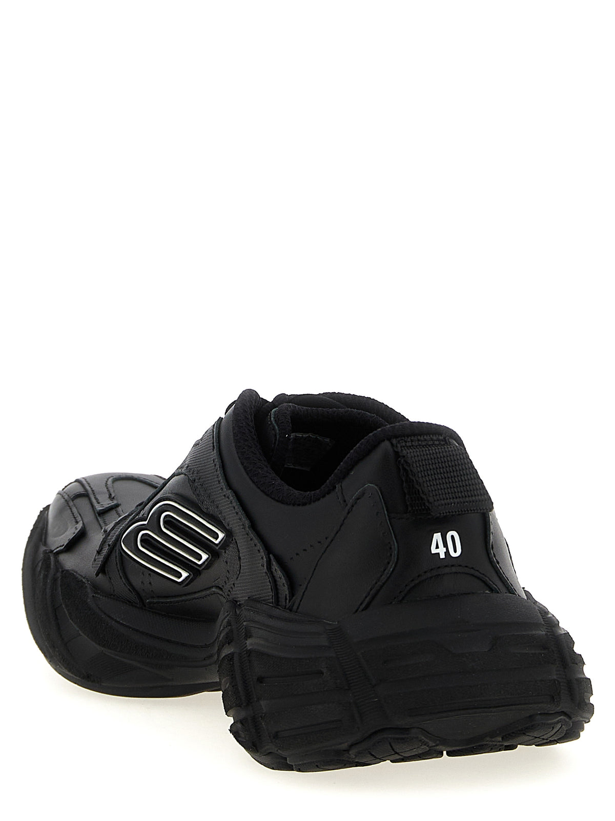 Balenciaga Black Calfskin Athletic Sneakers