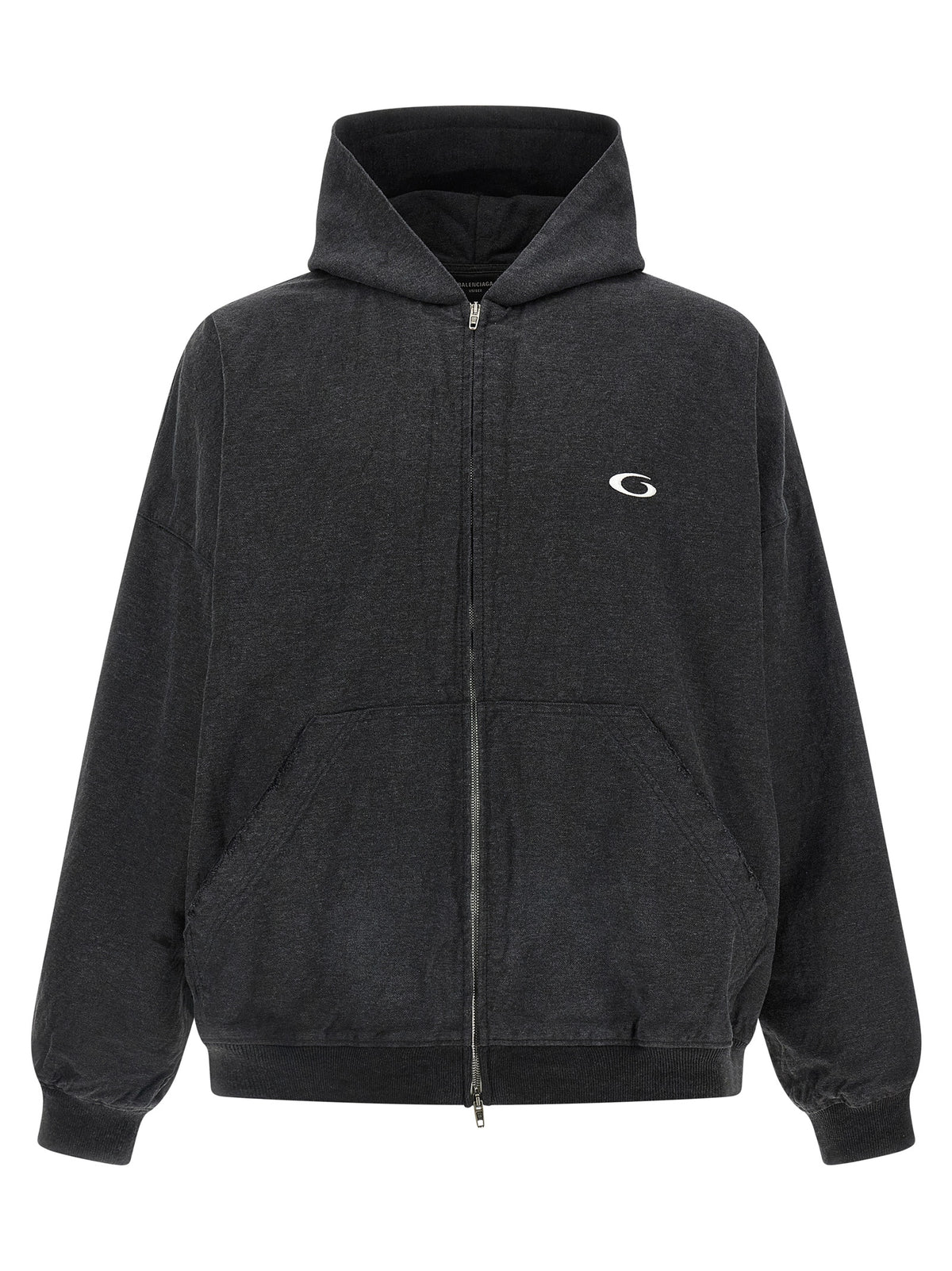 Balenciaga Gray Cotton Sweatshirt - Trompe L’Œil Design