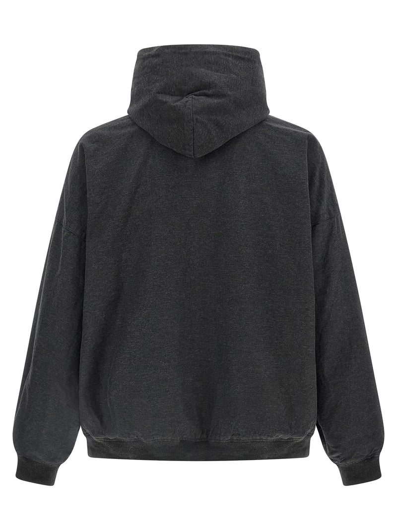 Balenciaga Gray Cotton Sweatshirt - Trompe L’Œil Design