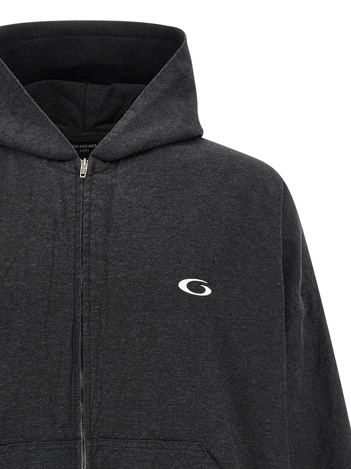 Balenciaga Gray Cotton Sweatshirt - Trompe L’Œil Design