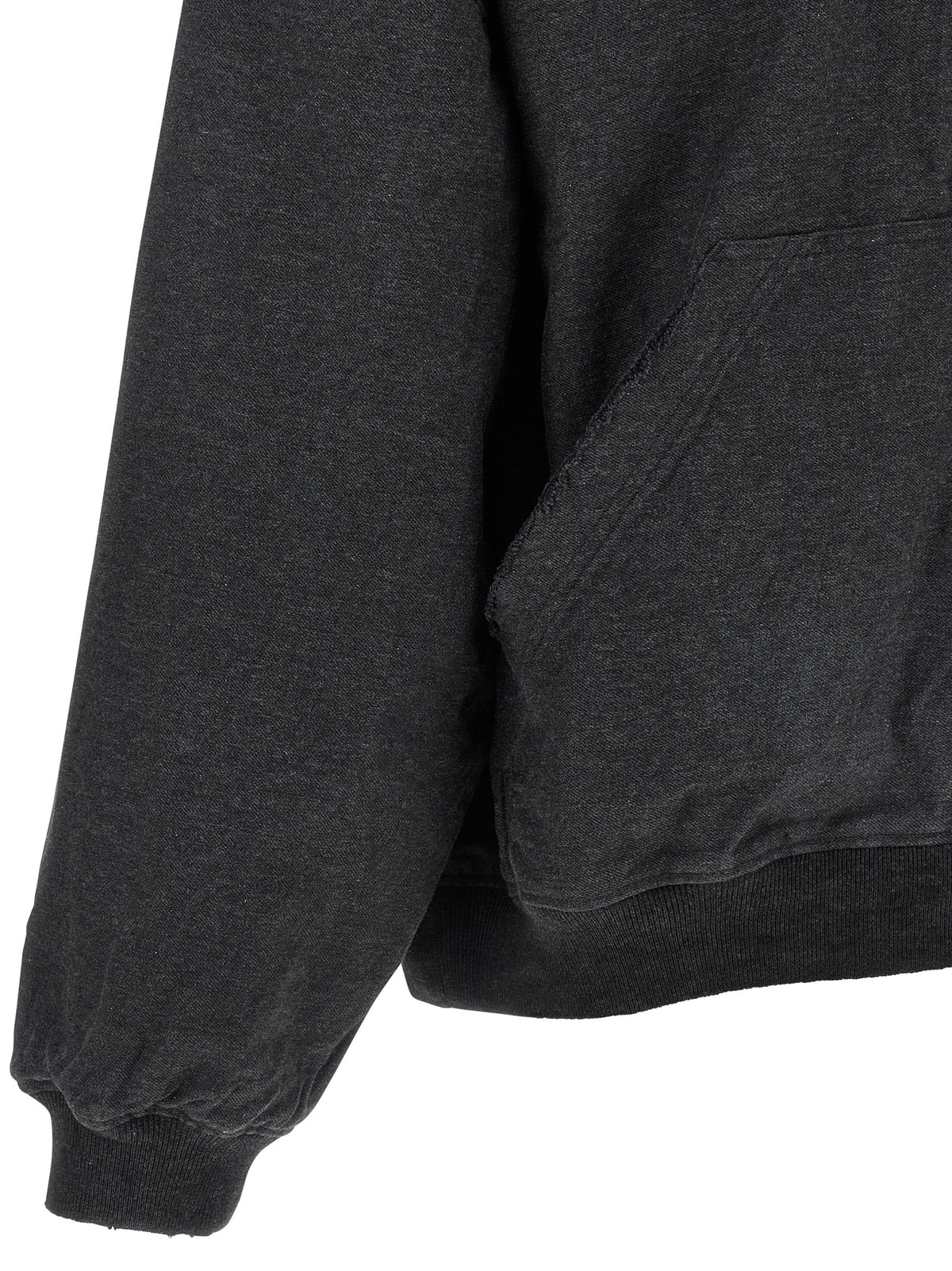 Balenciaga Gray Cotton Sweatshirt - Trompe L’Œil Design