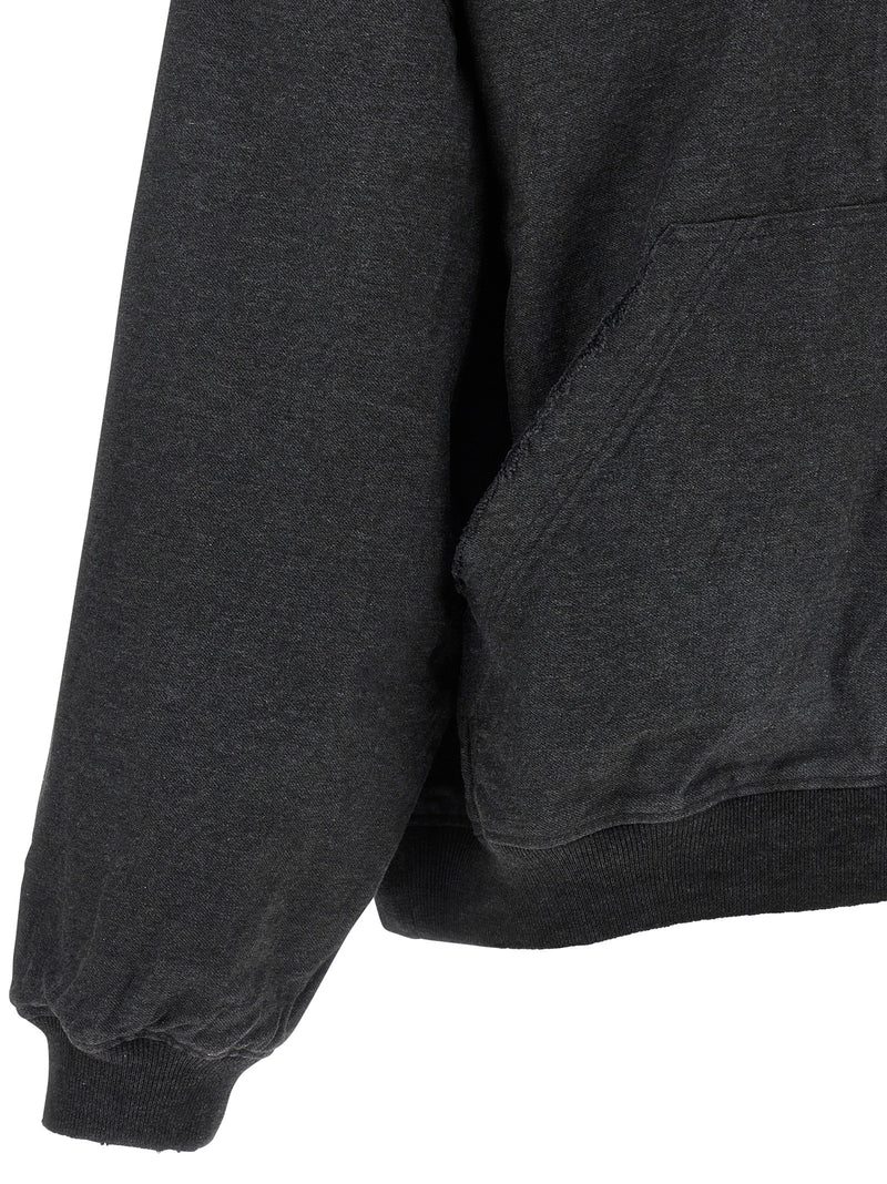Balenciaga Gray Cotton Sweatshirt - Trompe L’Œil Design
