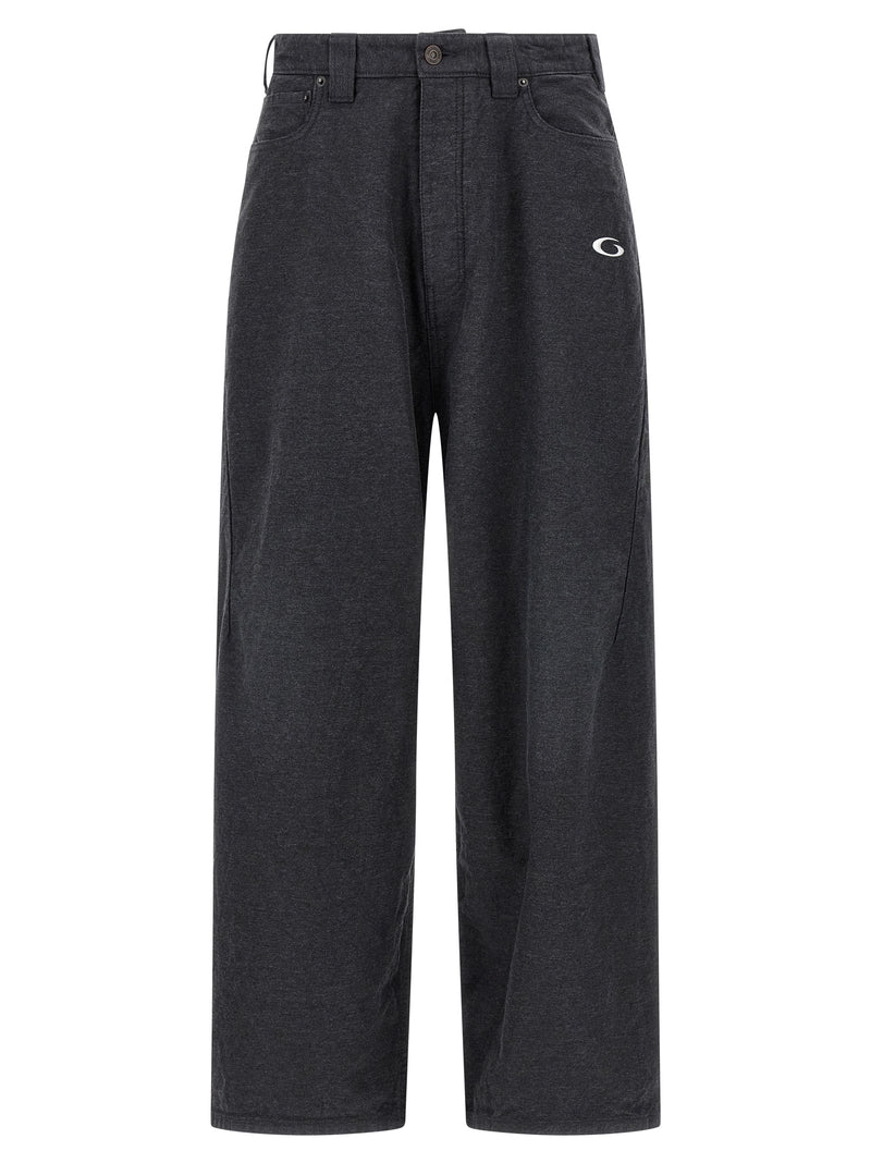 Balenciaga Trompe L’Œil Gray Cotton Joggers for Men