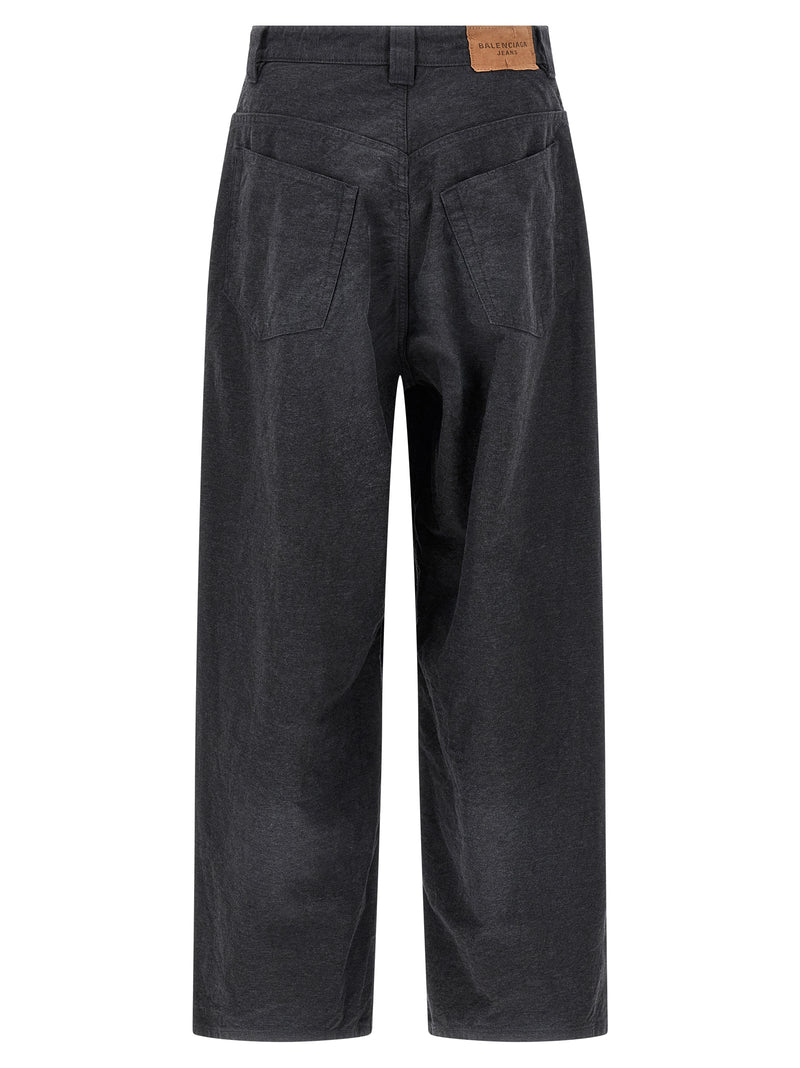 Balenciaga Trompe L’Œil Gray Cotton Joggers for Men