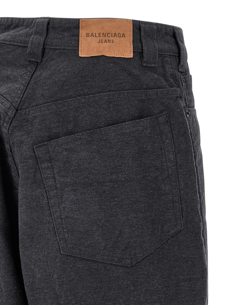 Balenciaga Trompe L’Œil Gray Cotton Joggers for Men