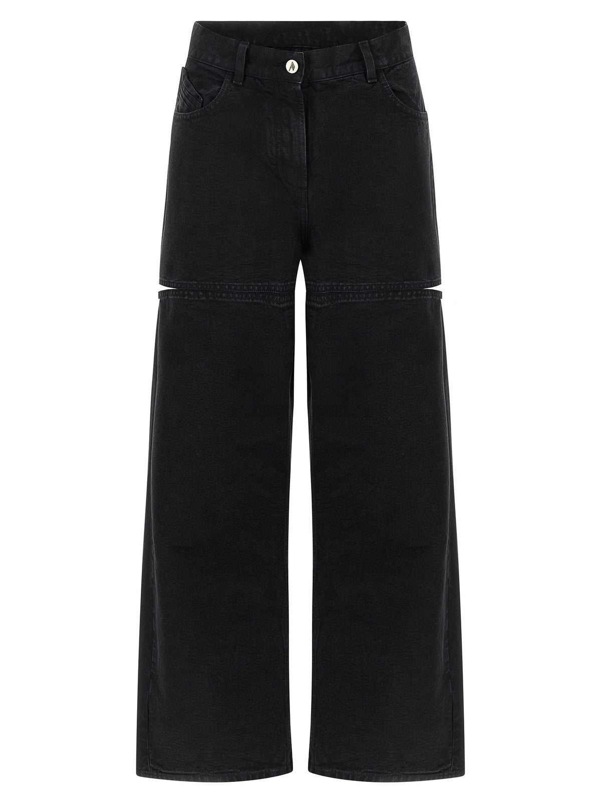 Jean en coton noir Attico