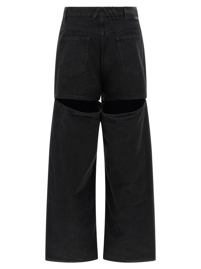 Jean en coton noir Attico