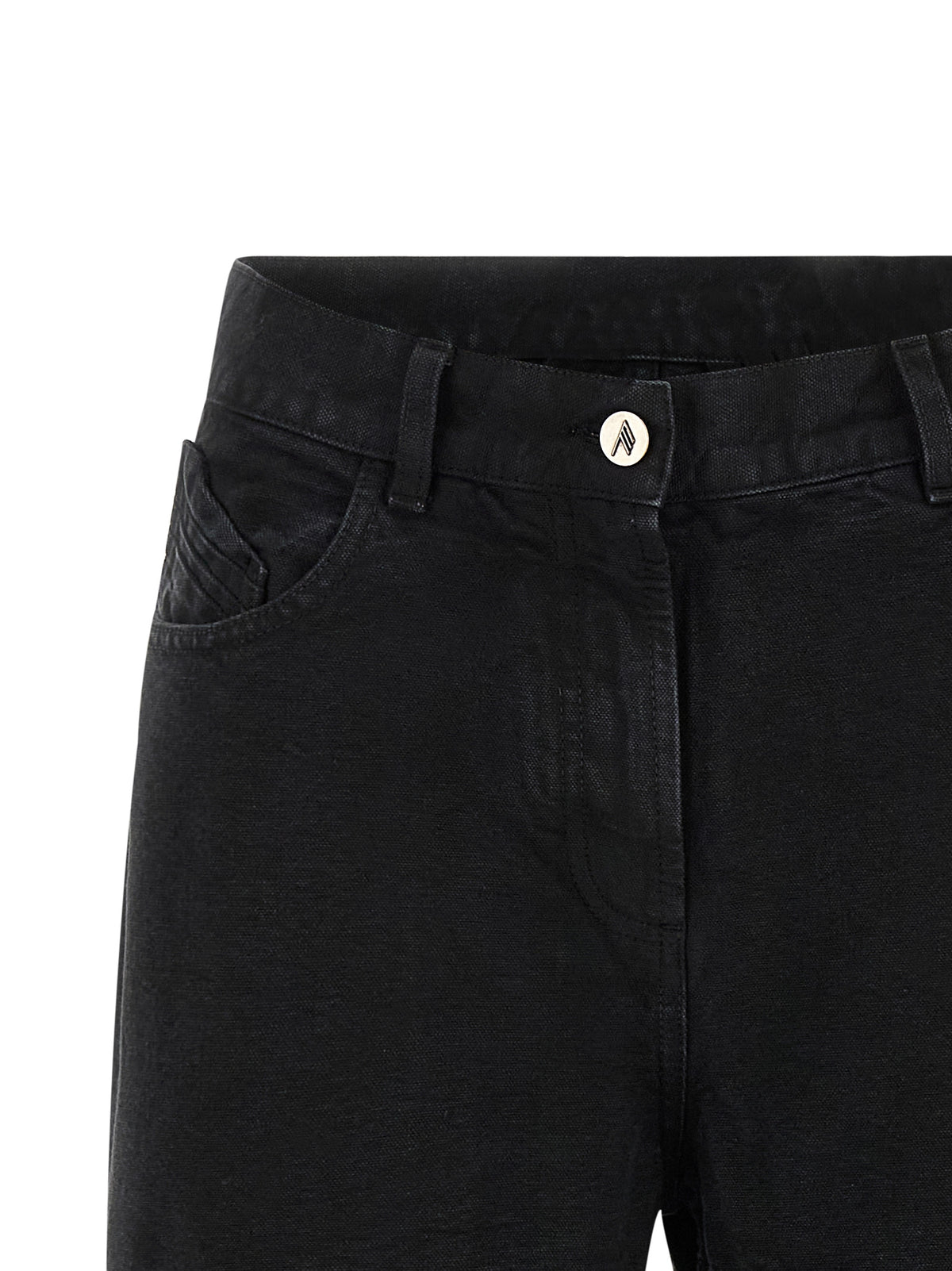 Jean en coton noir Attico
