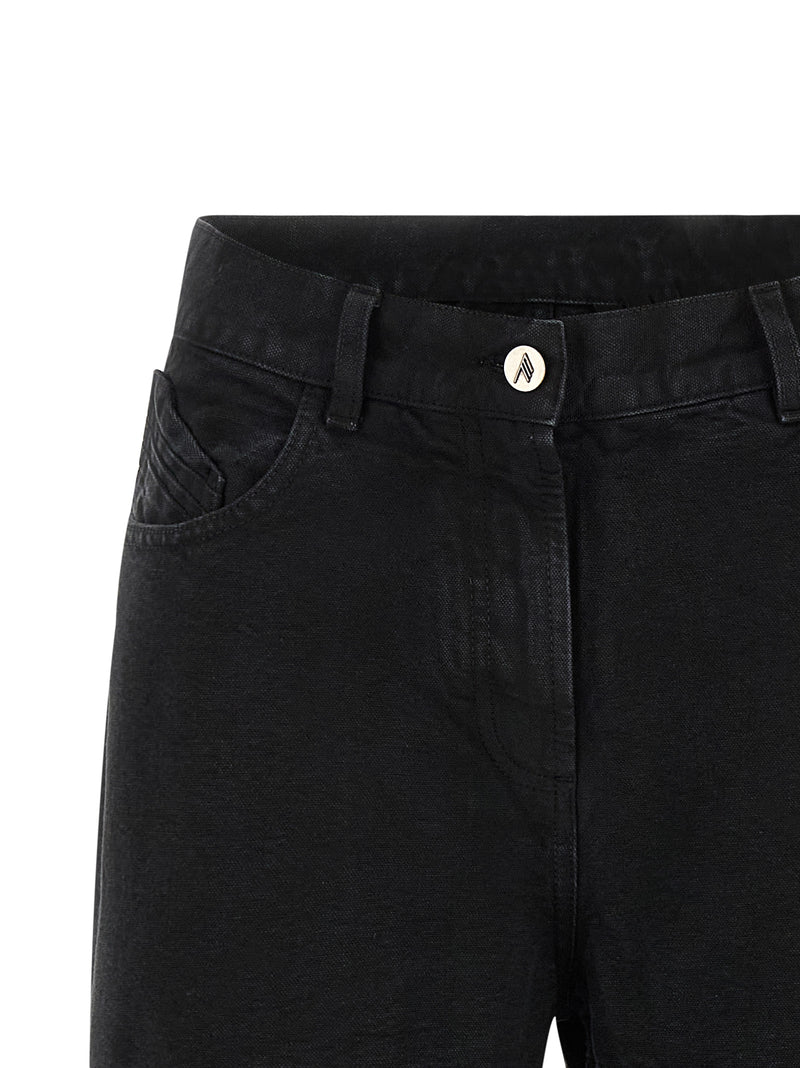 Jean en coton noir Attico