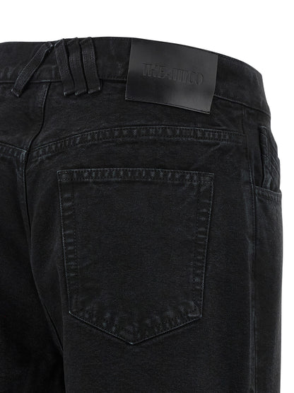 The Attico Black Cotton Jeans Denim