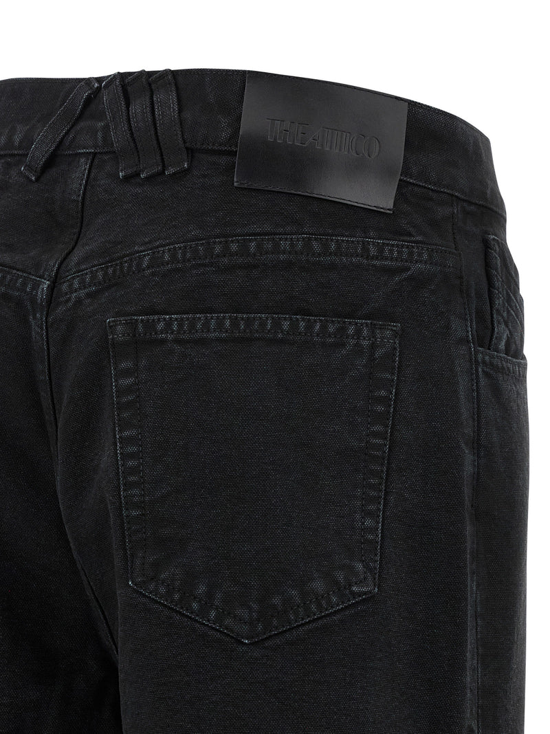 Jean en coton noir Attico