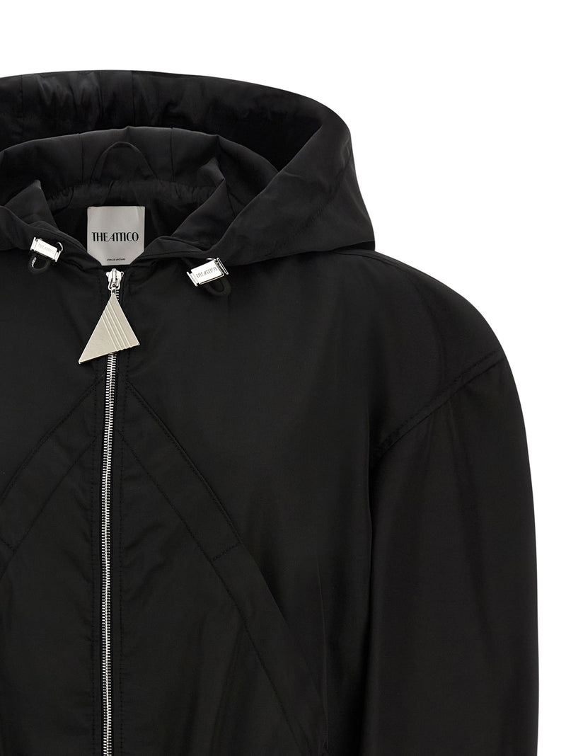 Le bomber The Attico en polyamide noir