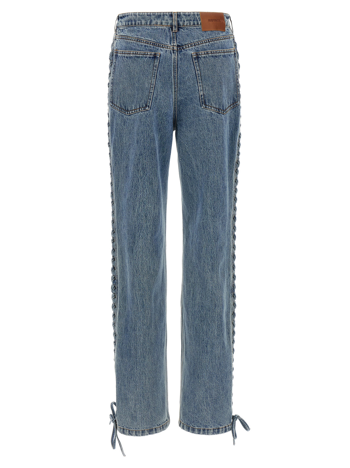 ROTATE BIRGER CHRISTENSEN Jean Droit en Coton Bleu