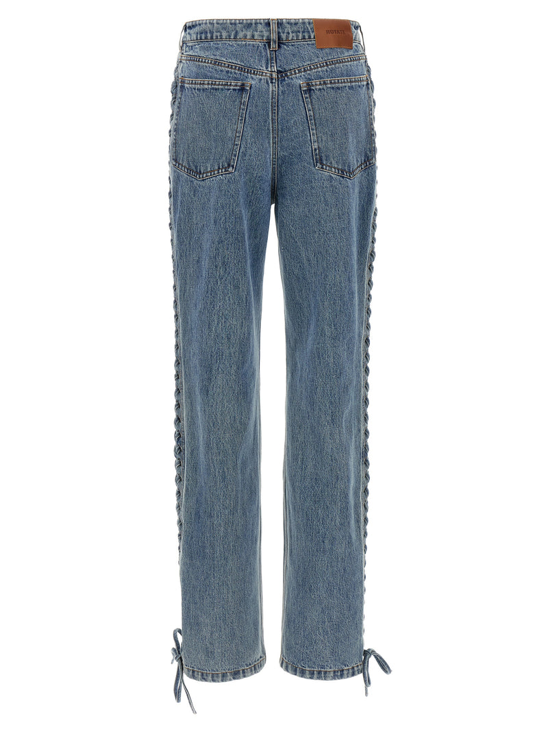 ROTATE BIRGER CHRISTENSEN Jean Droit en Coton Bleu
