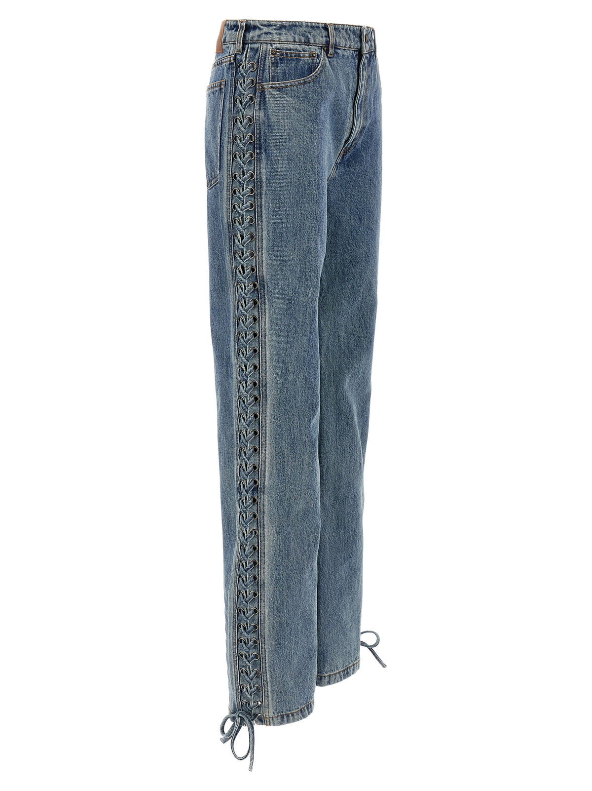 ROTATE BIRGER CHRISTENSEN Jean Droit en Coton Bleu
