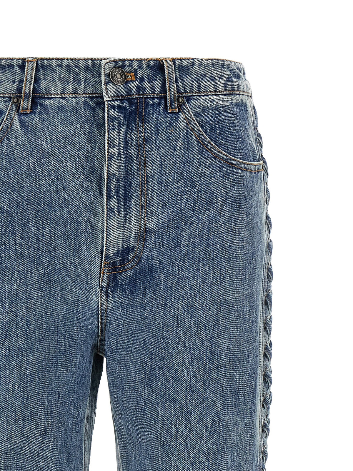 ROTATE BIRGER CHRISTENSEN Jean Droit en Coton Bleu